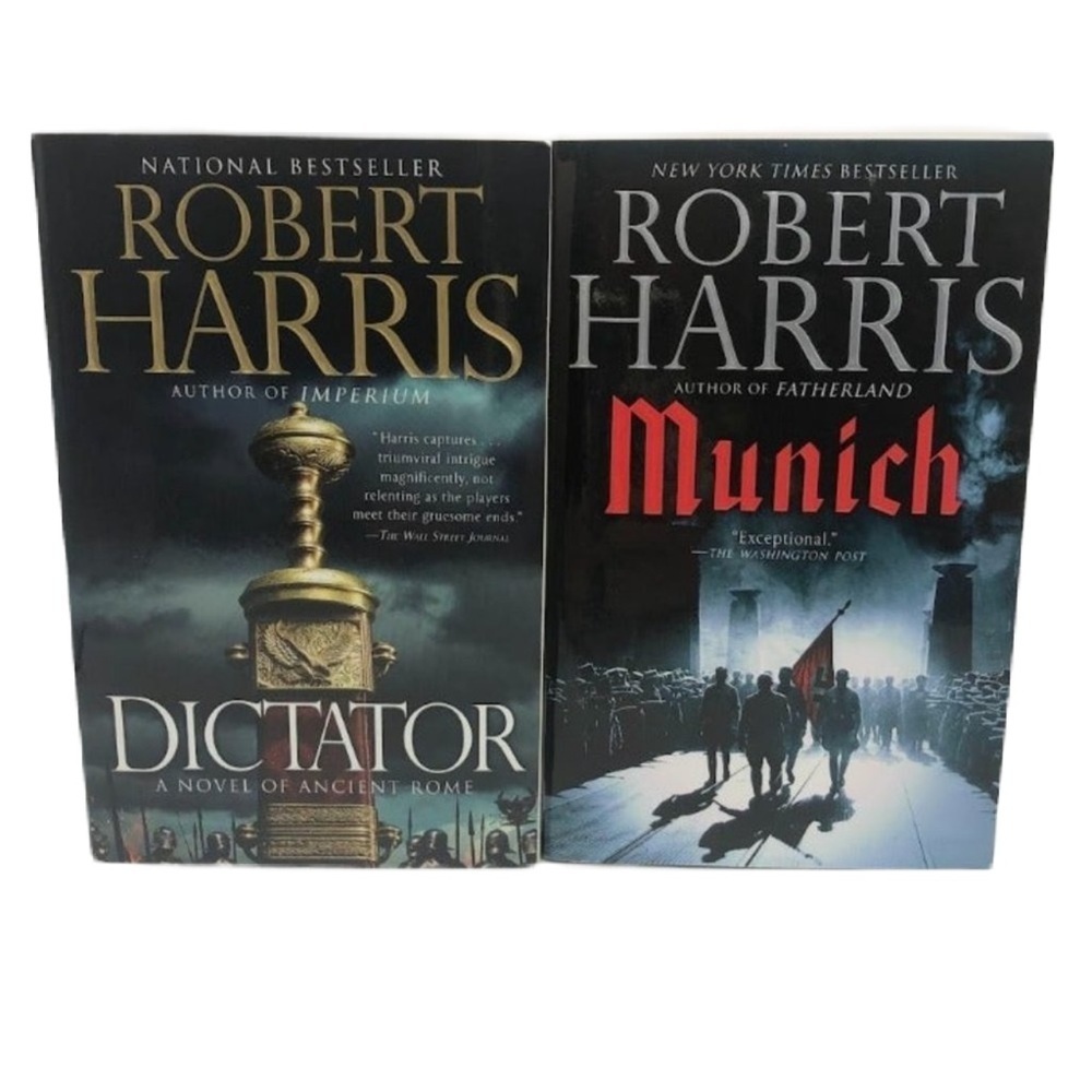 Robert Harris Set of 2 Paperback Fiction Books Dictator Munich NYT Bestseller